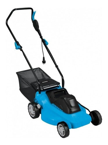 Cortadora de pasto eléctrica Gamma Máquinas G4943AR con bolsa recolectora de 1400W y 220V color azul/negro