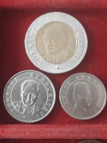 Monedas Turquía Lote X  3 Año 2005