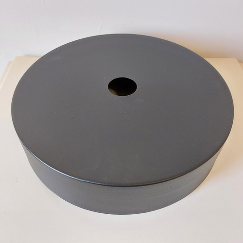 Colgante De Chapa Color Negro Diámetro 30 1 Luz Iluminacion
