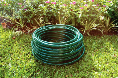 Imagen 4 de 9 de Manguera Riego Jardin Flex 25m Acople Accesorios Tramontina