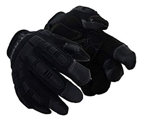 Guantes Mecánicos Resistentes Al Corte, Negro, Xs (1 Par)