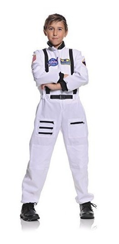 Niños S Traje De Astronauta Blanco Grande 10 12