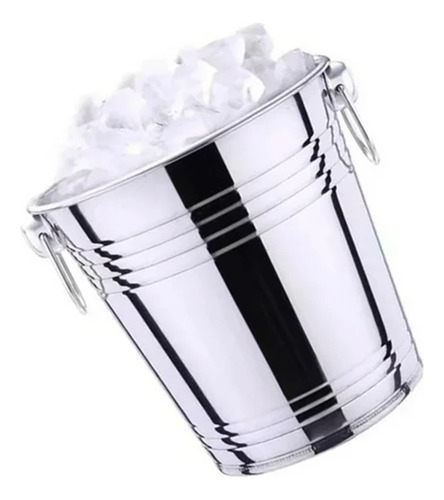 Cubitera De Acero Inoxidable Champan Bebidas 25cm 6.5 Litros Cubeta Hielera
