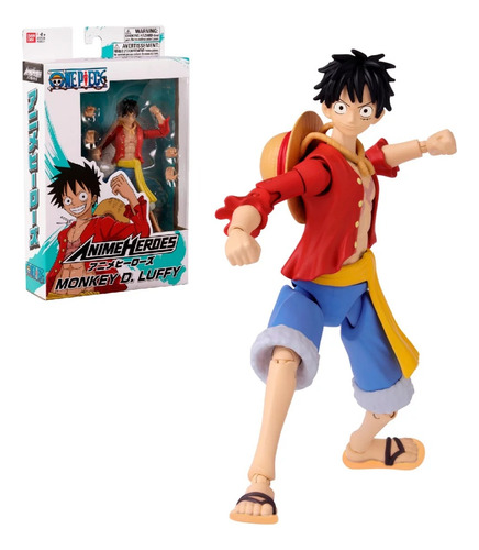 Figura Articulada One Piece Anime Heroes - Monkey D. Luffy