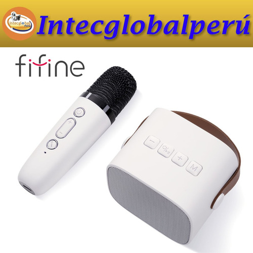 Micrófono Fifine Amplising E1 Wireless Karaoke - White
