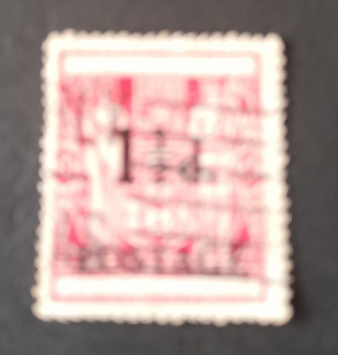 Sello Postal - Nueva Zelanda -  Sobrecargado 1.5 1950