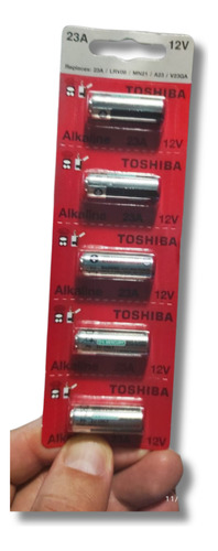 Pilha Alcalina A23 12v, Toshiba Kit Com 5 Unidades