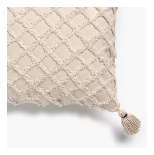 Funda Cojin Algodón Royal 45x45 Crudo Calma House
