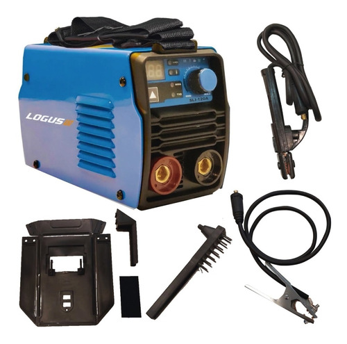 Imagen 1 de 8 de Soldadora Inverter Logus Sli-120am 2en1+mascara 6 Cuotas