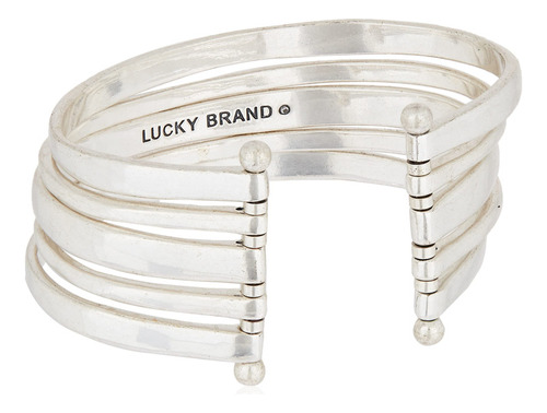 Pulseras De Plata 925 Brazalete De Varias Hileras De Lucky B