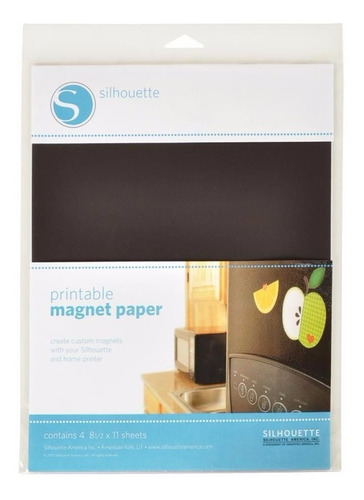 Imagen 1 de 2 de Papel Magnetico Imprimible Silhouette