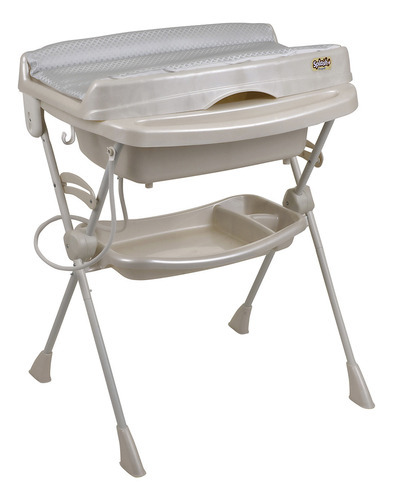 Banheira Para Bebê Compacta Com Trocador Splash - Burigotto Cor Granito Liso