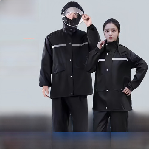 Conjunto De Chaqueta Y Pantalones Impermeables Reflectantes