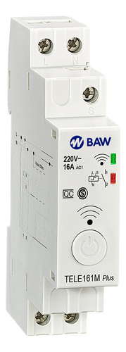 Interruptor Control Inteligente Baw 16a 1na Wifi Riel Din