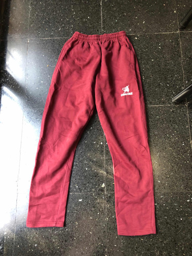 Pantalón Deportivo De Hombre Bordeaux (6r) Algodón Talle 3