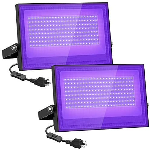 Paquete De 2 Luces Led De 100 W, Luz Negra, Luz Negra, ...