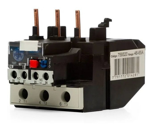 Imagen 3 de 9 de Relevo Termico Trifasico Sica 48-65a P/ Contactor