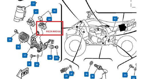 Soporte Goma Relay Yamaha Yfz 450r 5ea-81952-00-00