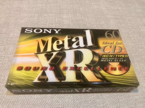 Cassette Sony Metal Xr 60 Minutos Cinta De Metal Tipo Iv
