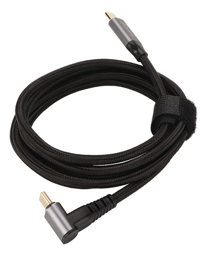 Cabo Usb C De 90 Graus 4k 60hz Suporta Pd100w Tipo 3.1 Gen2