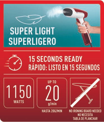Plancha Central De Vapor T- Originth Backing, De Ropa Y Del