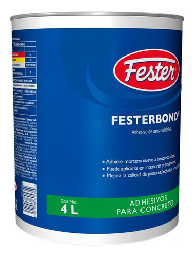 Adhesivo Para Concreto Fester Festerbond 4l