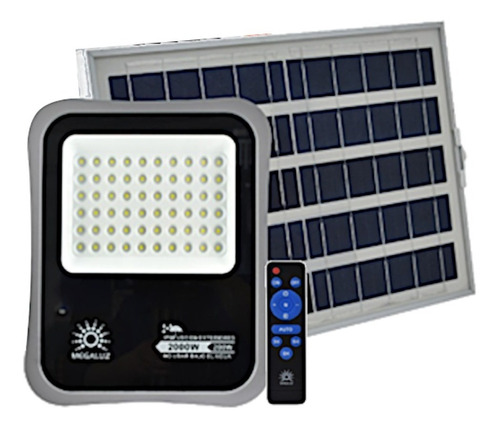 Reflector Led 200w/2000w Panel Solar Control Remoto 5 Piezas