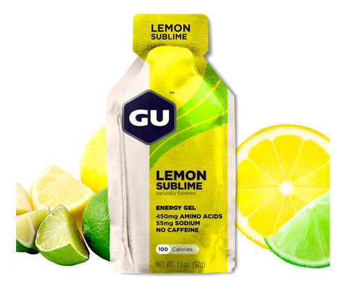 Gu Energy Gel Pack 10 Unidades Sabor Lemon Sublime