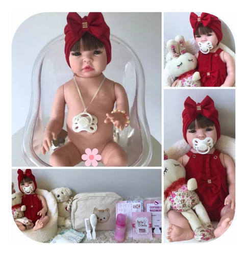Bebê Reborn Com Itens Princesa Articulada Silicone + Bolsa