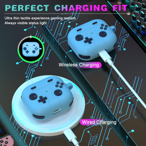 Funda De Silicona Para AirPods Gen 3 Con Llavero