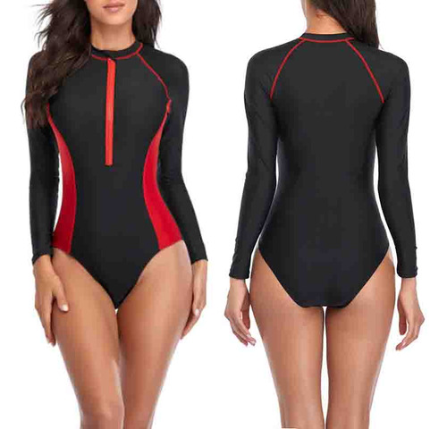 Trajes De Baño Para Mujer, Ropa De Surf, Protector Solar, Ve