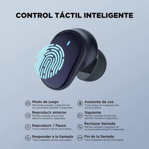 Auriculares Htc Inalámbricos Bluetooth 5.3 Tws9 Manos Libres