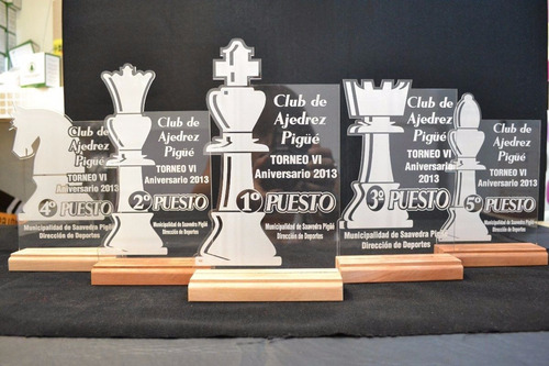 Imagen 6 de 6 de Trofeo Medalla Placa Acrilico Paddle Tenis Futbol X 15 Cm