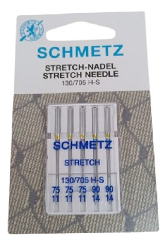 Schmetz Agujas Para Coser Telas Livianas 130/705 H S