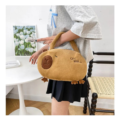 Lindo Bolso De Bolso De Capybara Kapibala Plush Capybara