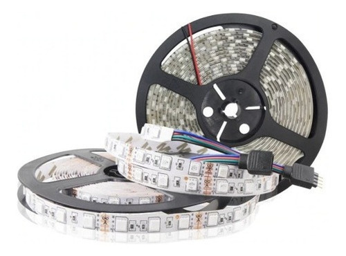 Imagem 3 de 4 de Fita Led Rgb 5050 5mt Ip20 4 Pinos 300 Led