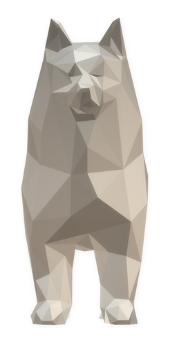 Deco Perro Samoyedo Low Poly Impresión 3d