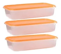 Comprar Set 3 Contenedores Hermetico Recipiente De Comidas 1,8 Lts 