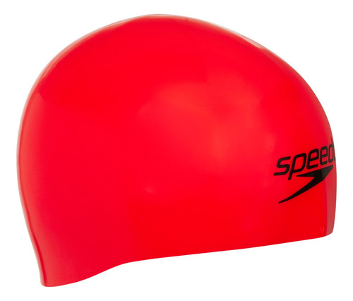 Gorra Casco Natación Speedo Fastskin Competición Color Rojo naranja 441 Diseño de la tela Liso Tamaño M