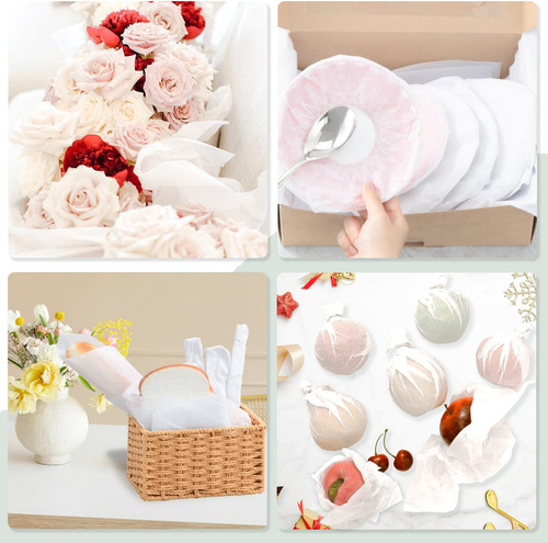 Simetufy Papel De Seda De 20 X 20 Pulgadas Para Bolsas De 60