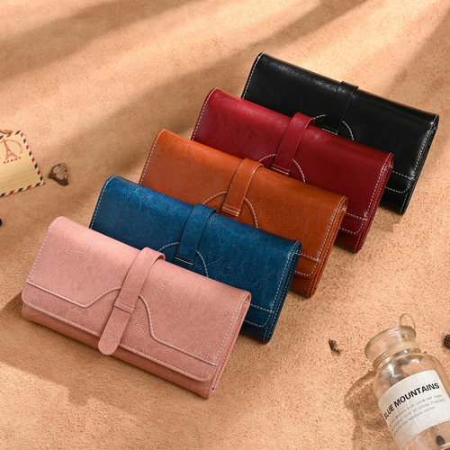 Cartera Rfid For Mujer, Tarjetero MĂșltiple, Bolso De Mano L