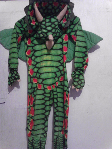 Disfraz De Dragon Dinosaurio Talla 4 Niños De 4 Años
