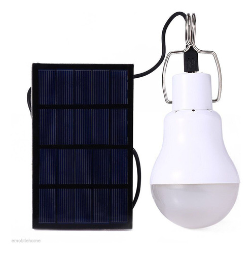 Lampara Led Portatil Cargada Energia Solar