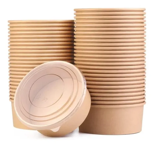 comprar Envase Contenedor Para Alimentos En Kraft 32 Oz 12und 