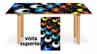 Vinilo Para Mesa Arte Urbano Diseño Pintura Obra Vinil M6