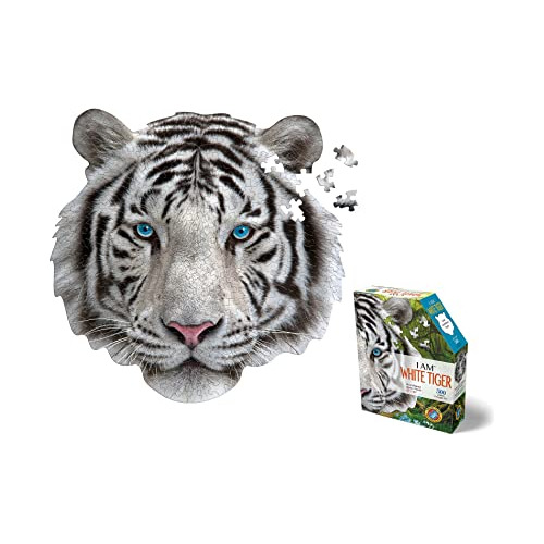 Gorro Loco Tigre Blanco 300 Piezas Rompecabezas Qp29t