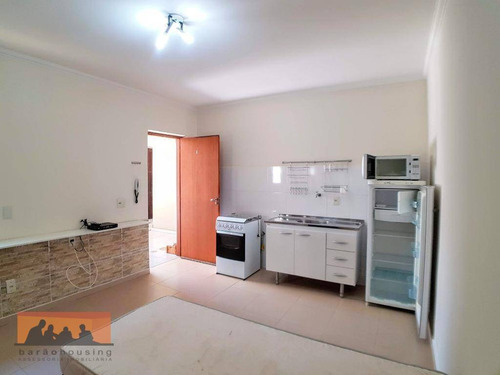 Kitnet Com 1 Dormitório Para Alugar, 25 M² Por R$ 1.200,00/mês - Cidade Universitária - Campinas/sp - Kn0827