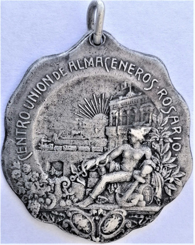Medalla De Plata Centro Unión De Almaceneros De Rosario 1909