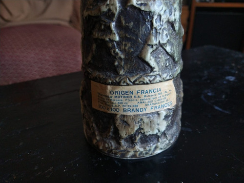 Antigua Botella Candelabro Brandy Hanappier Aldo Londi Franc (Usado)