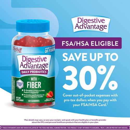 Digestive Advantage Gomitas De Fibra Prebiótica + Probiótico